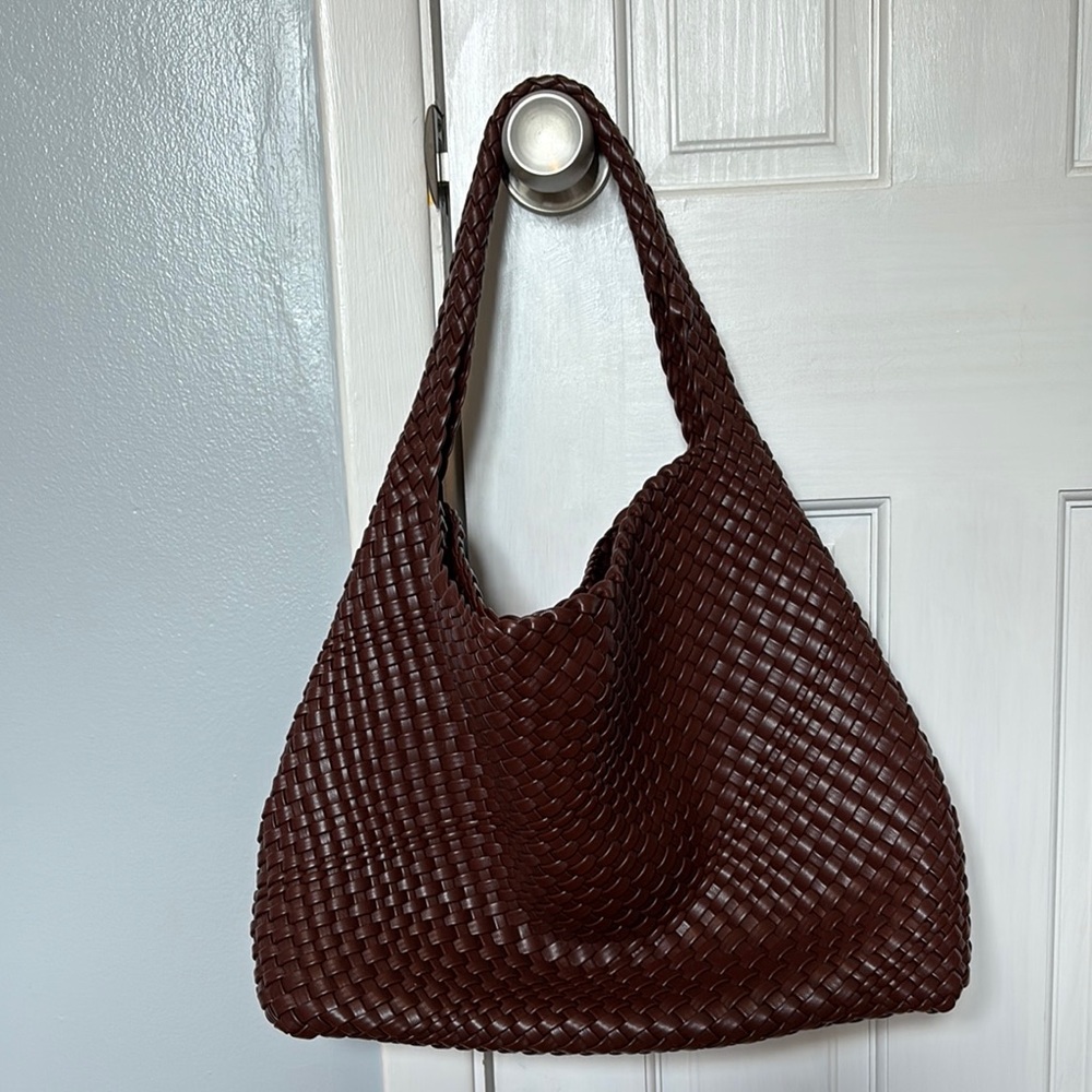 Mint condition Brown Woven Tote Bag